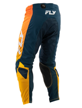 Мотокрос брич FLY RACING Kinetic Mesh Navy / Orange — снимка 2