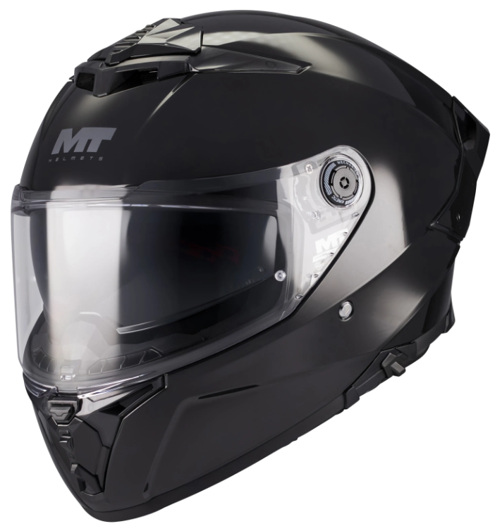 Каска MT THUNDER 4 R SV PURE A1 BLACK GLOSS — снимка 4
