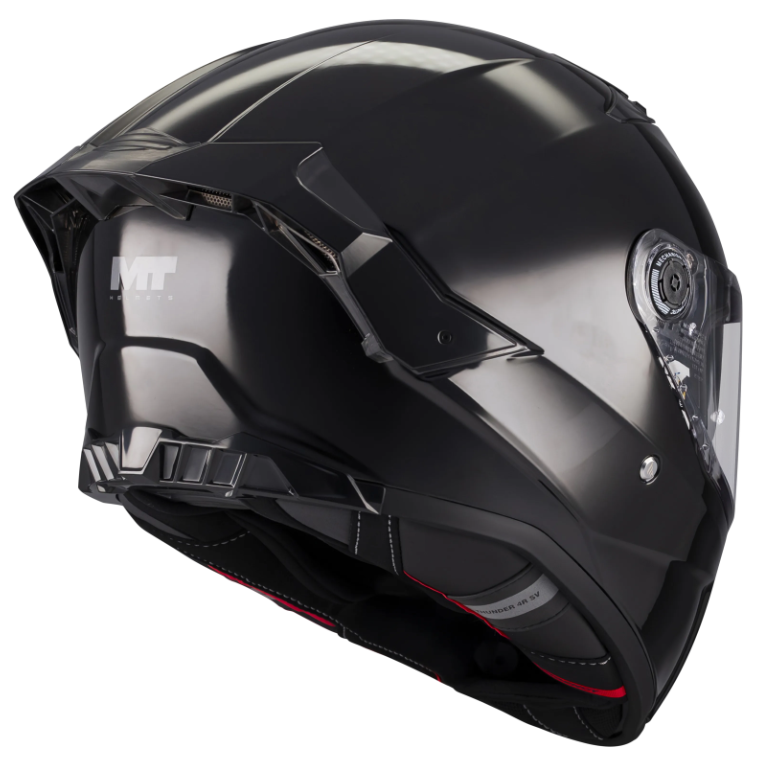 Каска MT THUNDER 4 R SV PURE A1 BLACK GLOSS — снимка 2
