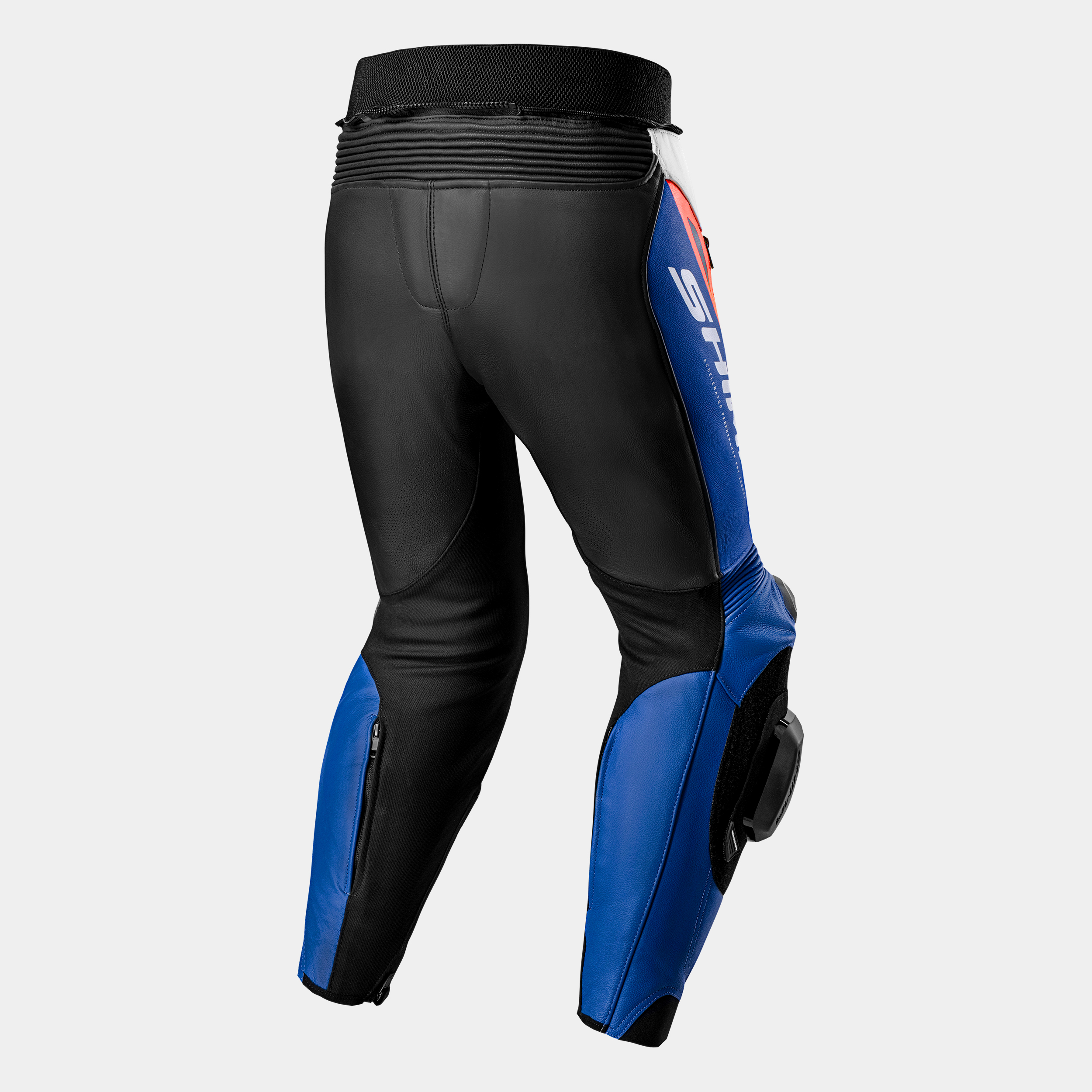 Кожен мото панталон SHIMA MISSION ST BLUE/WHITE/RED — снимка 2
