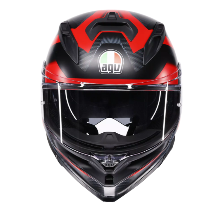 Каска AGV K7 MPLK GLIMPSE MATT BLACK/RED — снимка 6