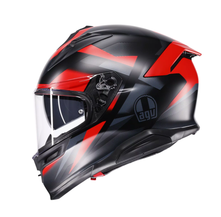 Каска AGV K7 MPLK GLIMPSE MATT BLACK/RED — снимка 4