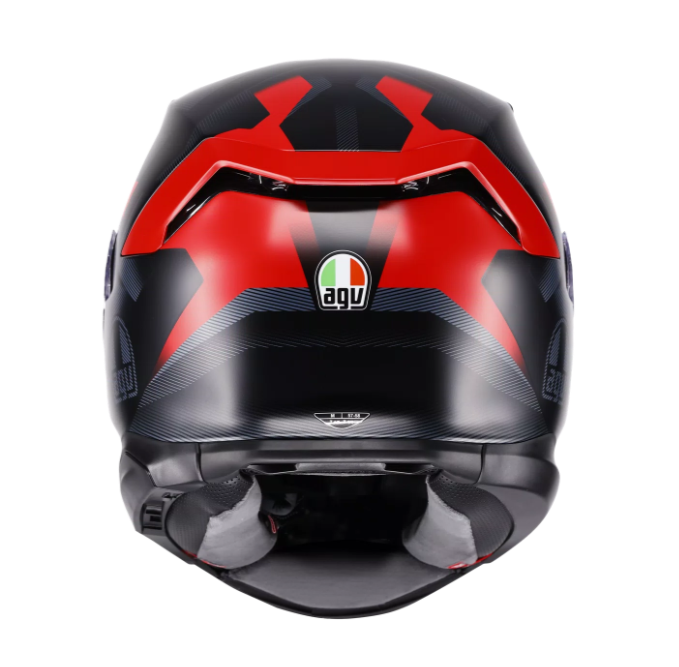 Каска AGV K7 MPLK GLIMPSE MATT BLACK/RED — снимка 3