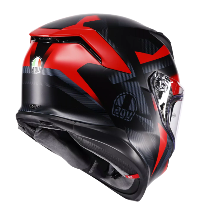 Каска AGV K7 MPLK GLIMPSE MATT BLACK/RED — снимка 2