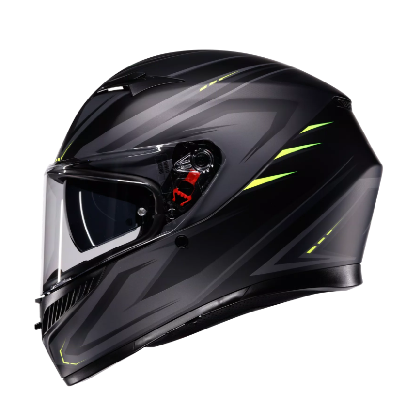 Каска AGV K3 SYTH MATT BLACK/YELLOW FLUO — снимка 4