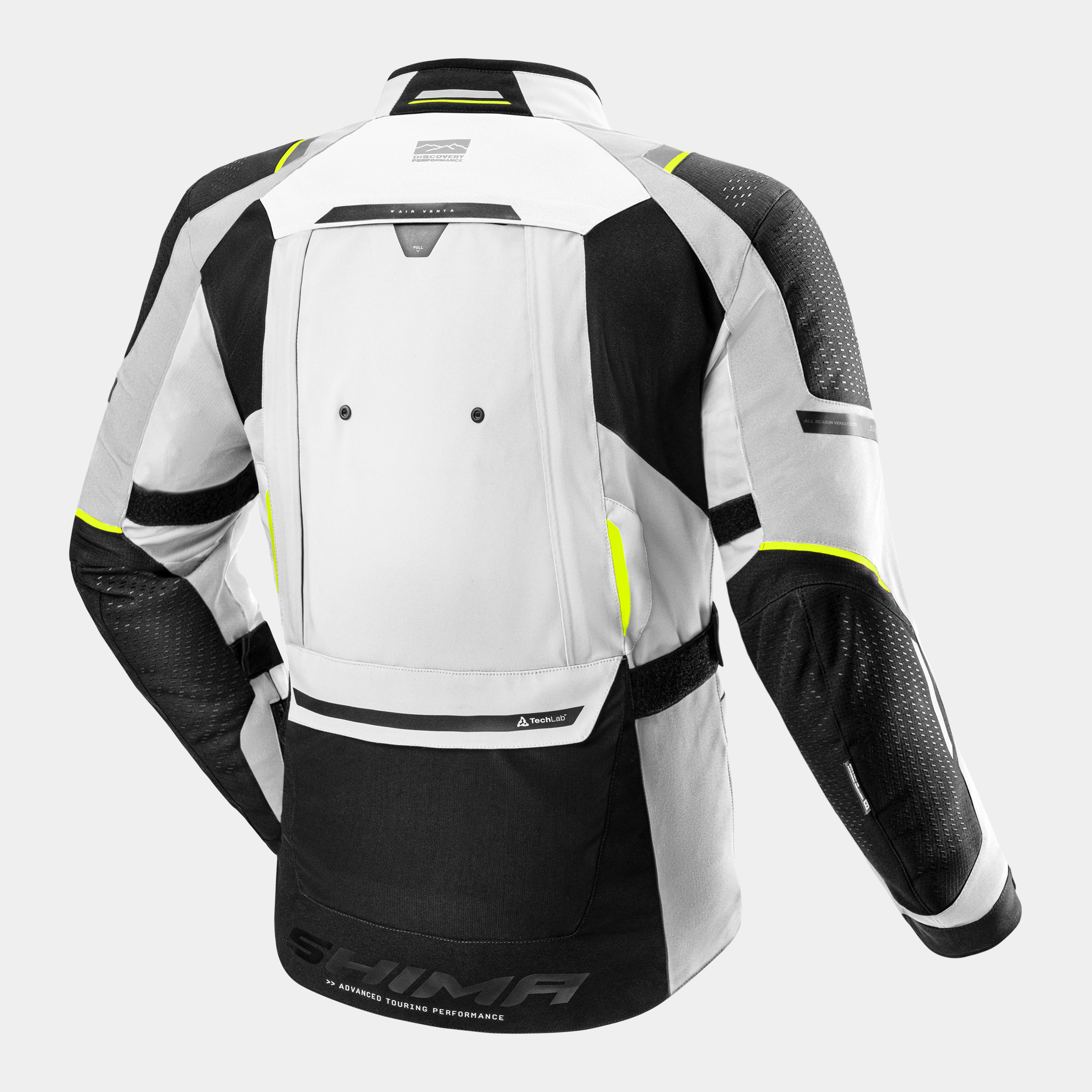 Текстилно мото яке SHIMA HERO 3.0 GREY/FLUO — снимка 2