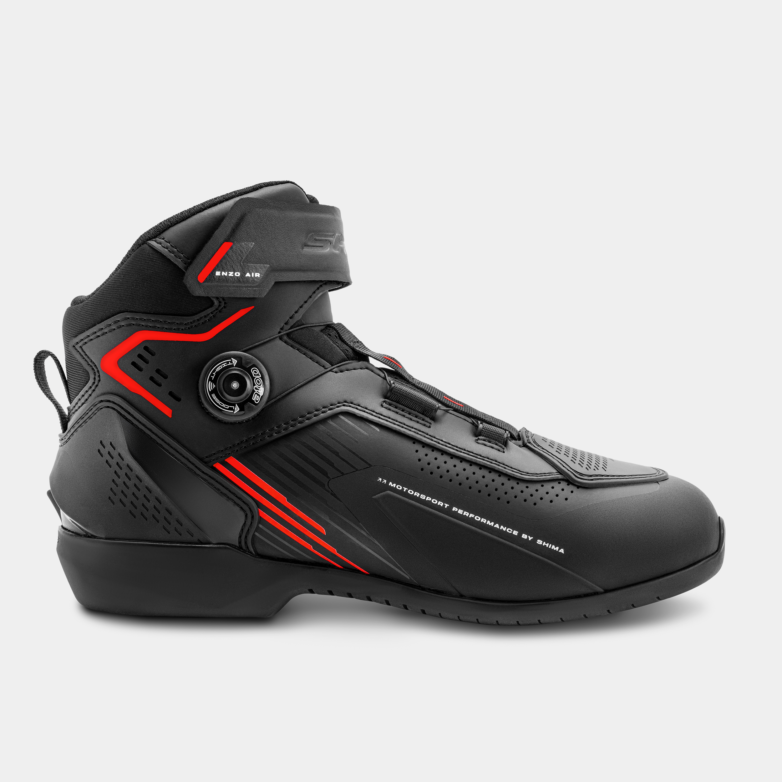 Мото боти SHIMA ENZO AIR BLACK/RED — снимка 2