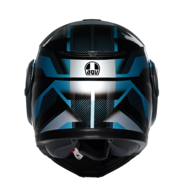 Модуларна каска AGV STREETMODULAR LEDRO MATT BLACK/POWDER BLUE — снимка 3