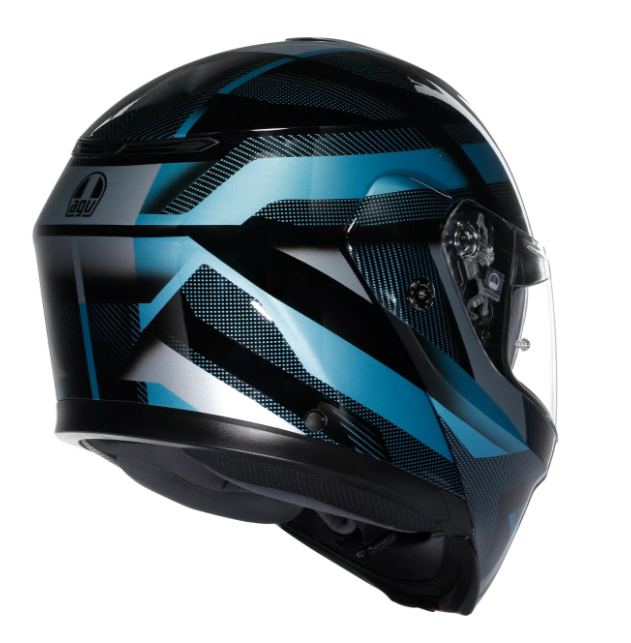 Модуларна каска AGV STREETMODULAR LEDRO MATT BLACK/POWDER BLUE — снимка 2