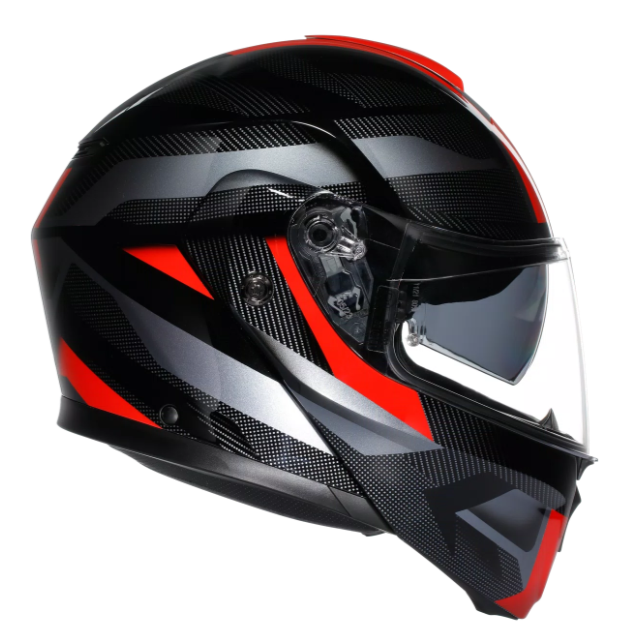 Модуларна каска AGV STREETMODULAR LEDRO BLACK/RED — снимка 4