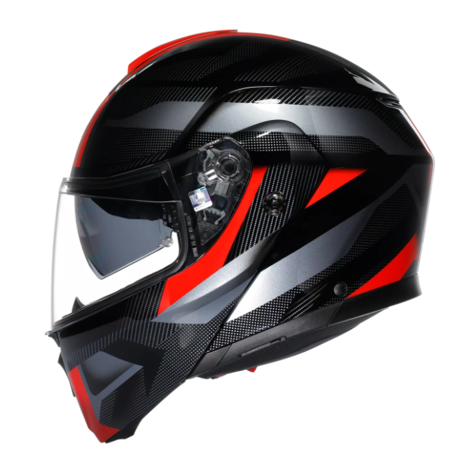 Модуларна каска AGV STREETMODULAR LEDRO BLACK/RED — снимка 3