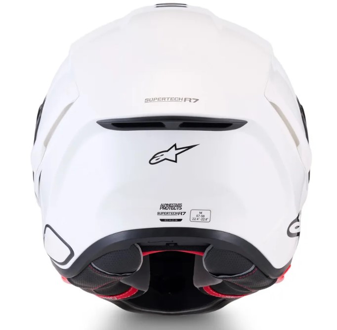 Каска ALPINESTARS S-R7 WHITE GLOSSY — снимка 5
