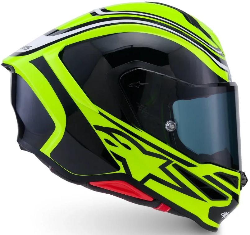 Каска ALPINESTARS S-R7 ZEAL YW FLUO/BK/WH — снимка 6