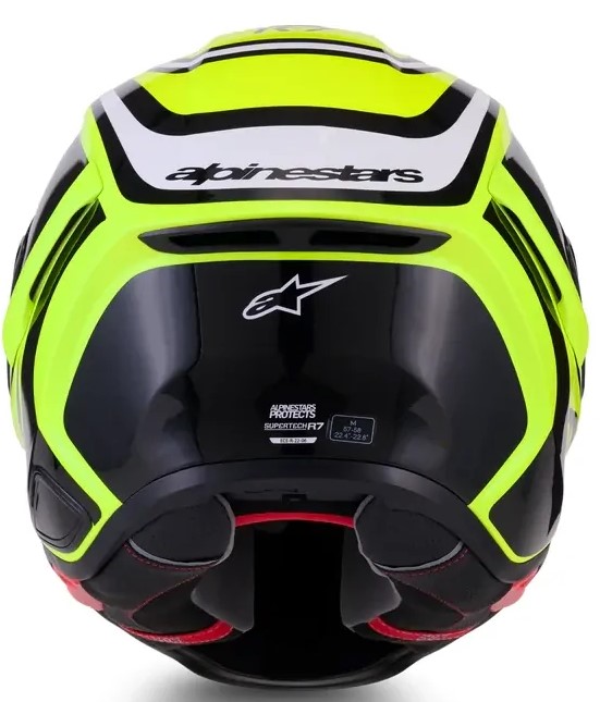Каска ALPINESTARS S-R7 ZEAL YW FLUO/BK/WH — снимка 5