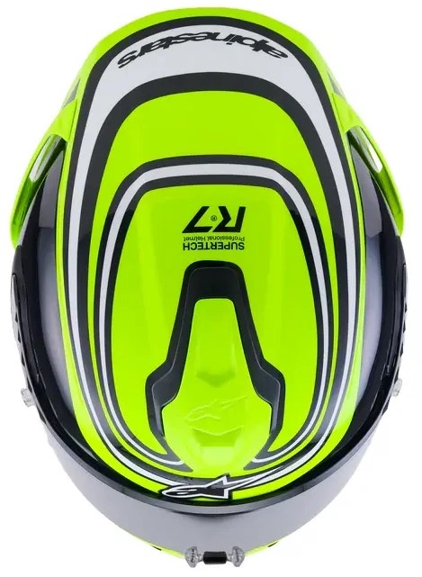 Каска ALPINESTARS S-R7 ZEAL YW FLUO/BK/WH — снимка 2