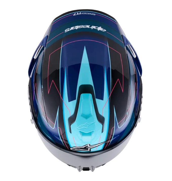 Каска ALPINESTARS S-R7 KINETIS BK/BL/PK FLUO — снимка 2
