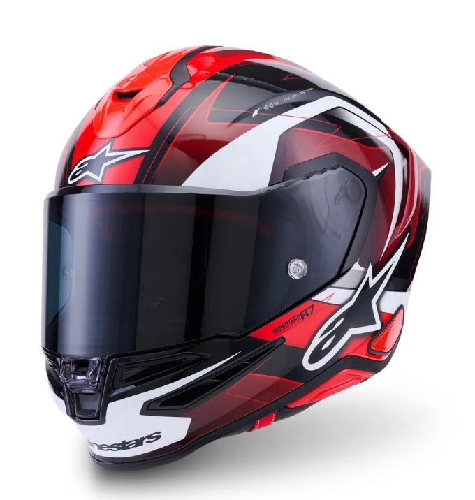 Каска ALPINESTARS S-R7 KINETIS BK/WH/RD
