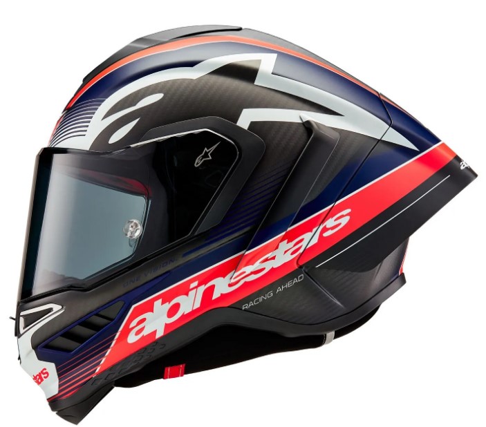 Каска ALPINESTARS Supertech R10 Team Black/Carb/Blå/White — снимка 5
