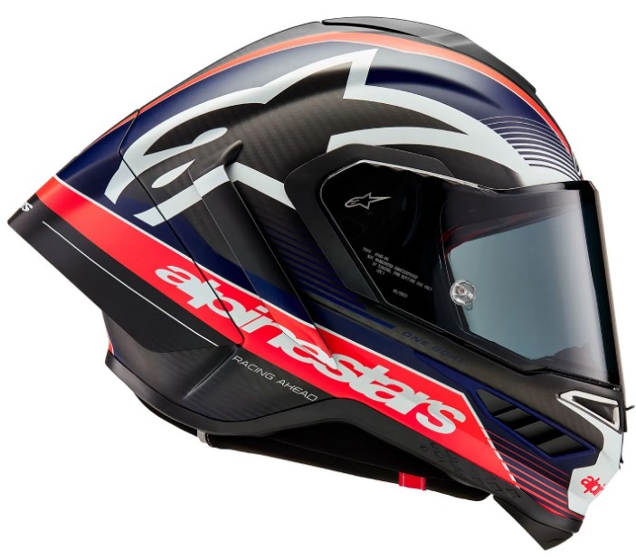 Каска ALPINESTARS Supertech R10 Team Black/Carb/Blå/White — снимка 4