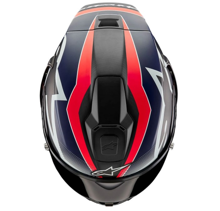 Каска ALPINESTARS Supertech R10 Team Black/Carb/Blå/White — снимка 2