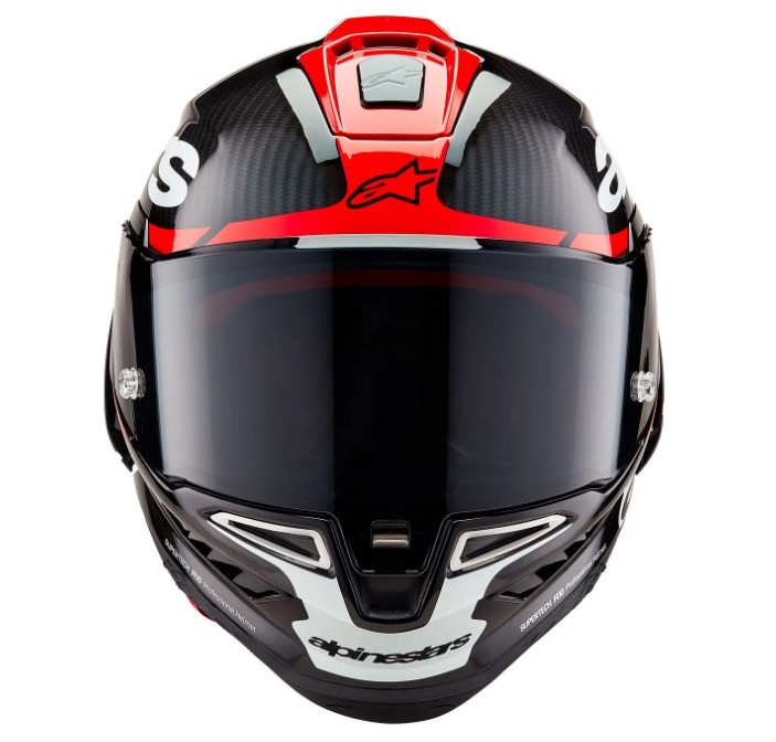 Каска ALPINESTARS Supertech R10 Team Black/Carb/Fluo Red/White — снимка 6