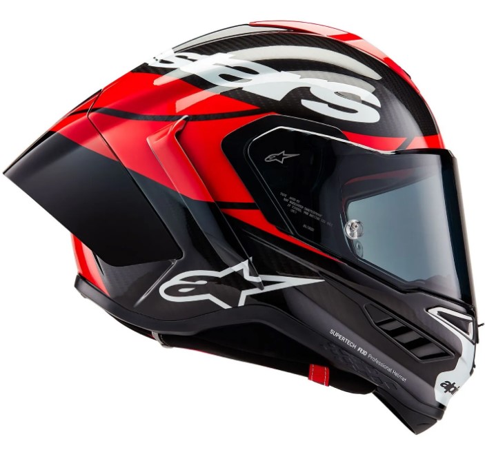 Каска ALPINESTARS Supertech R10 Team Black/Carb/Fluo Red/White — снимка 4