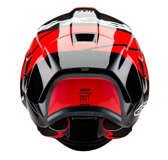 Каска ALPINESTARS Supertech R10 Team Black/Carb/Fluo Red/White — снимка 3