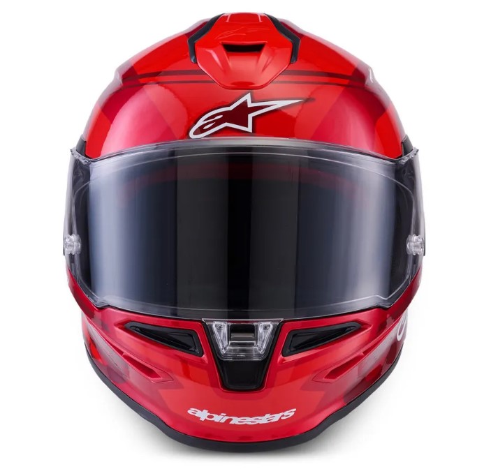 Каска ALPINESTARS S-R7 A-Core RED/WHITE GLOSSY — снимка 3