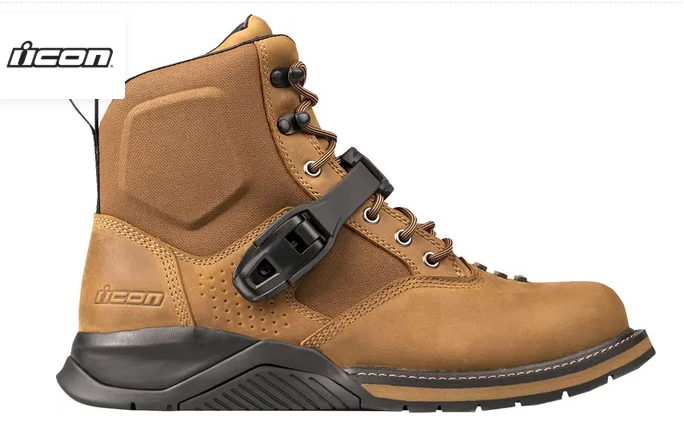 Мото боти ICON SD6 Waterproof BROWN — снимка 3