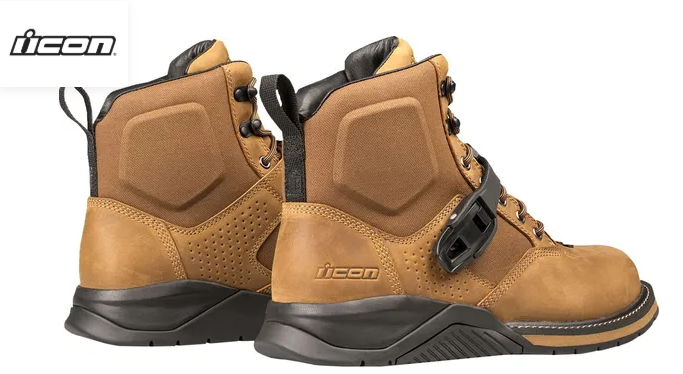 Мото боти ICON SD6 Waterproof BROWN — снимка 2