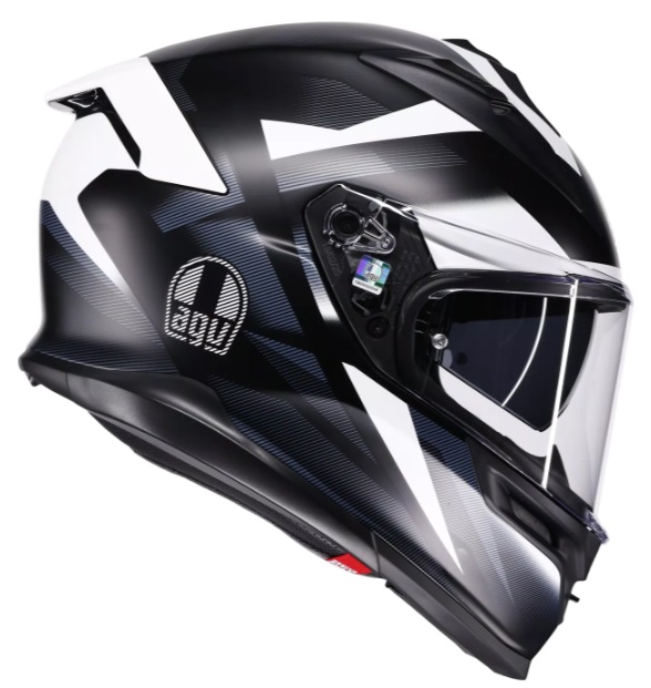 Каска AGV K7 MPLK GLIMPSE MATT BLACK/WHITE — снимка 3