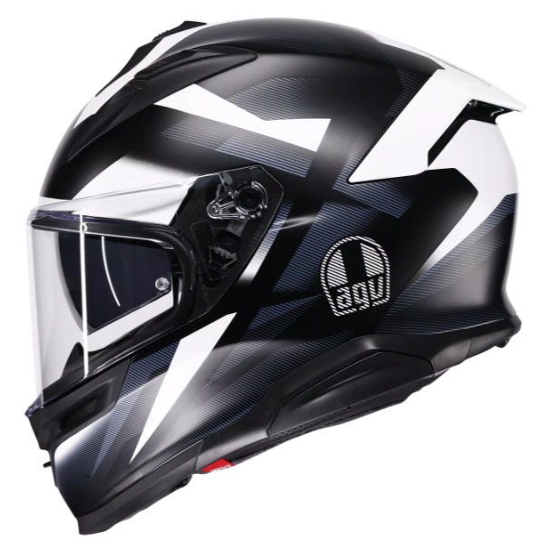 Каска AGV K7 MPLK GLIMPSE MATT BLACK/WHITE — снимка 4