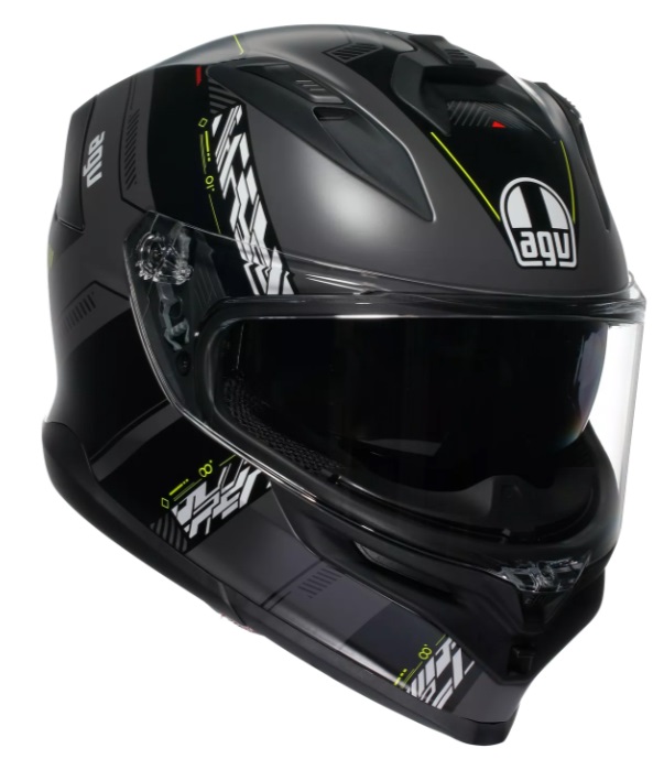 Каска AGV K7 MPLK KYBER MATT GREY/YELLOW FLUO