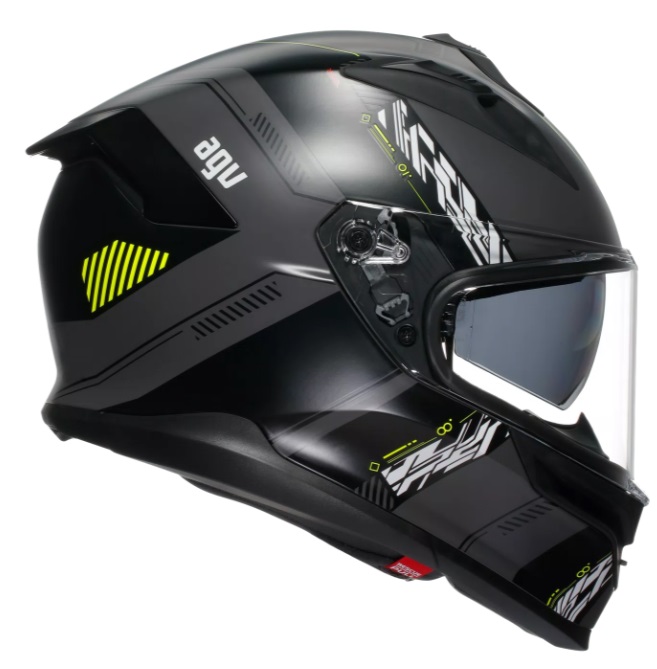 Каска AGV K7 MPLK KYBER MATT GREY/YELLOW FLUO — снимка 3