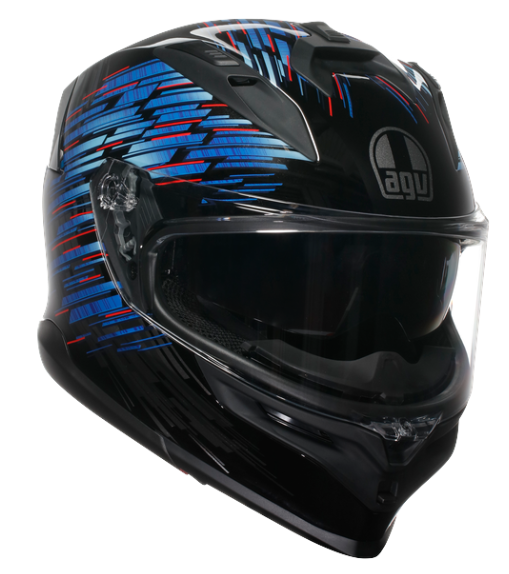 Каска AGV K7 MPLK GENISYS MATT BLACK/BLUE/GREY