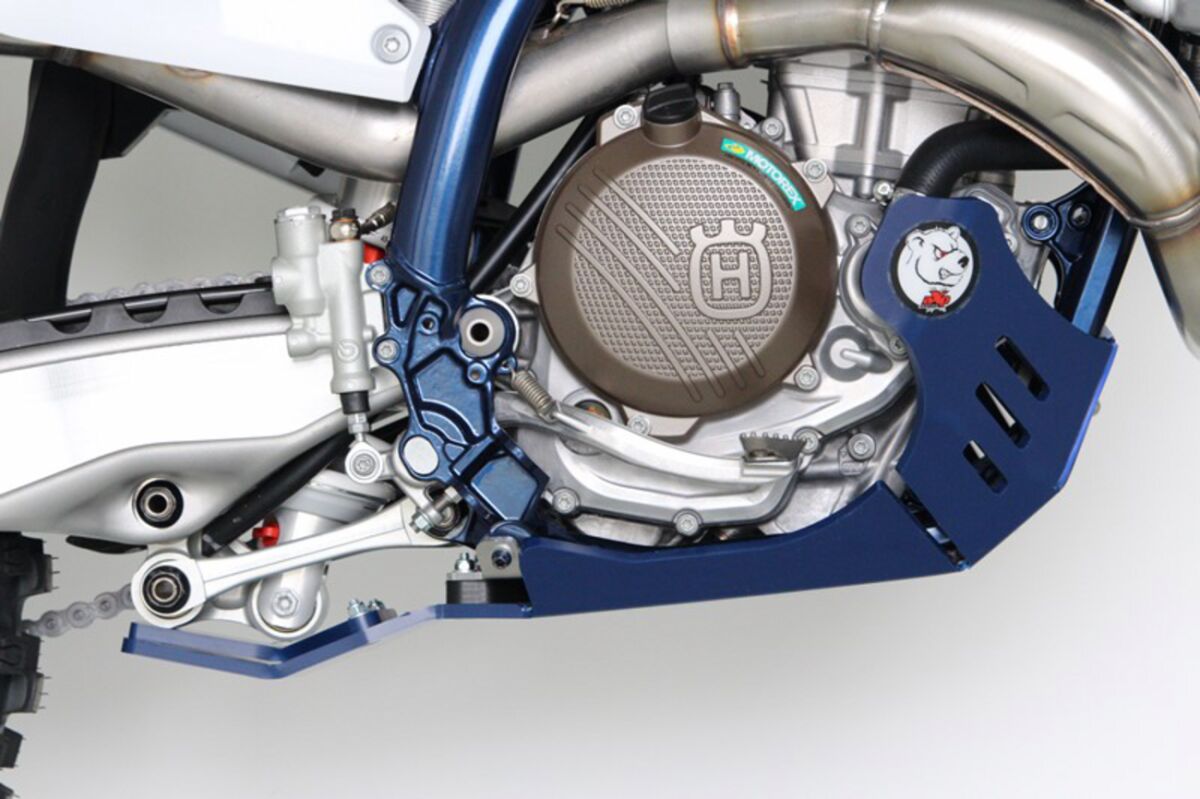 Протектор двигател AXP RACING XTR 8MM HUS 250-350 FC-FX Blue AX1663 — снимка 6