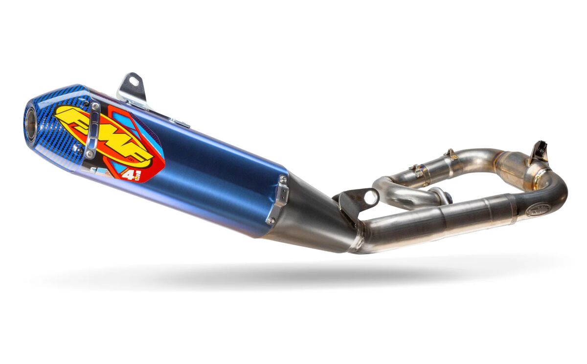 Изпускателна система FACTORY 4.1 RCT MB FULL SYSTEM EXHAUST TITANIUM W/CARBON BLUE END CAP FMF 044487