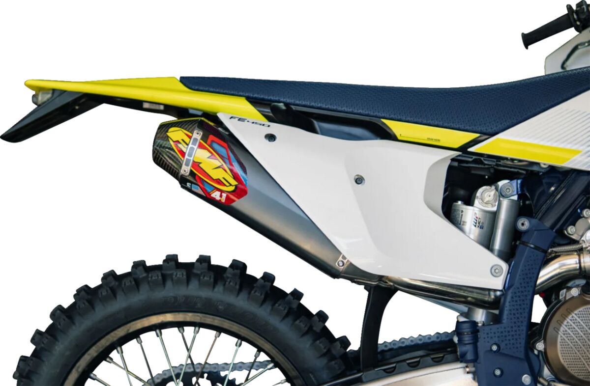 Фабричен 4.1 RCT slip-on ауспух с карбонова капачка - алуминий - KX 250 F FMF 042411