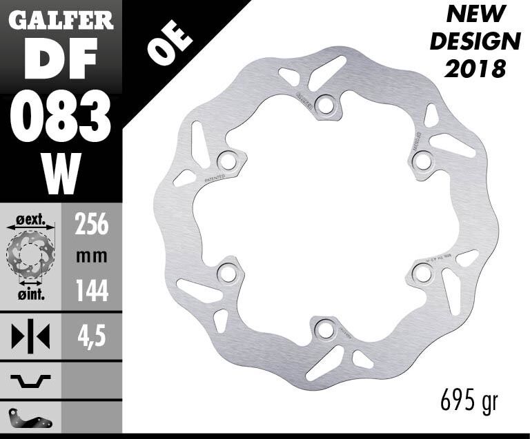 Спирачен диск fixed wave GALFER DF083W — снимка 2