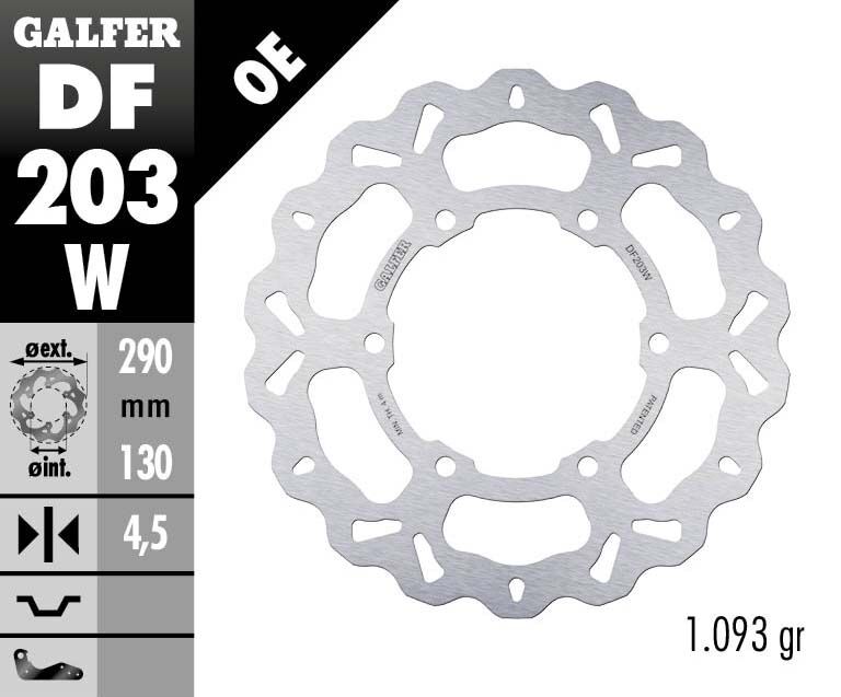 Спирачен диск fixed wave GALFER DF203W — снимка 2