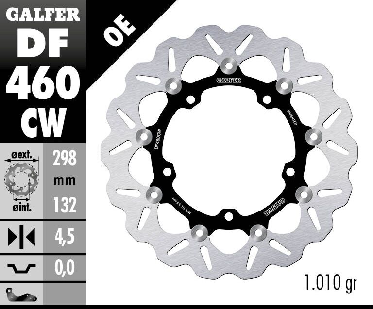 Спирачен диск плаващ wave GALFER DF460CW — снимка 2