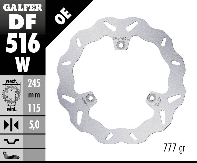 Спирачен диск fixed wave GALFER DF516W — снимка 2