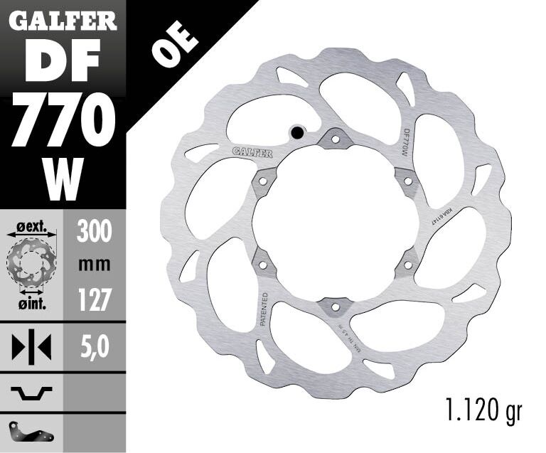 Спирачен диск fixed wave GALFER DF770W — снимка 2
