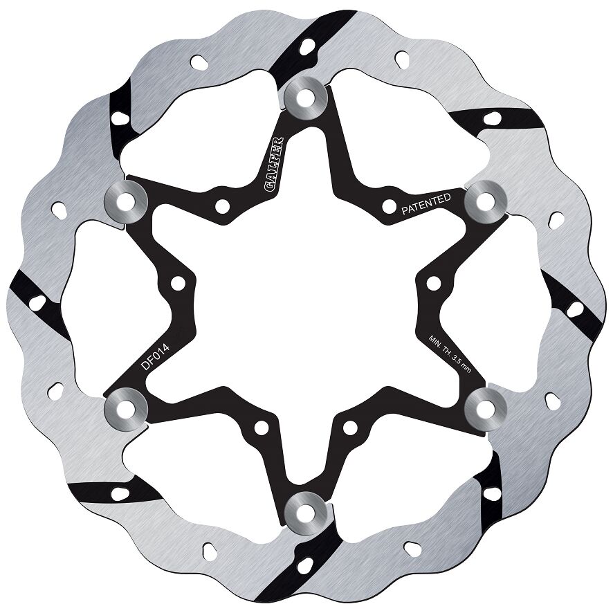 Спирачен диск плаващ wave grooved GALFER DF014FRS