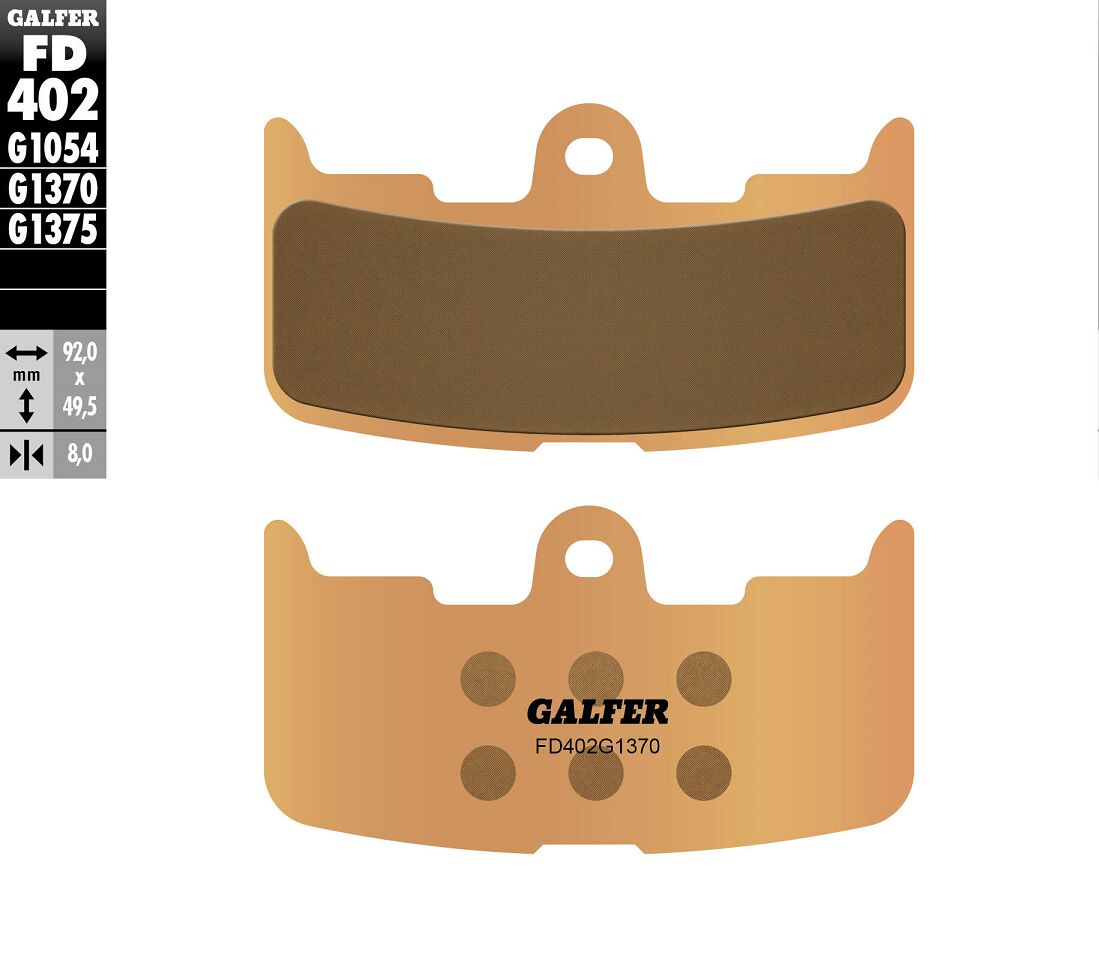 Спирачна накладка sintered GALFER FD402G1370 — снимка 2