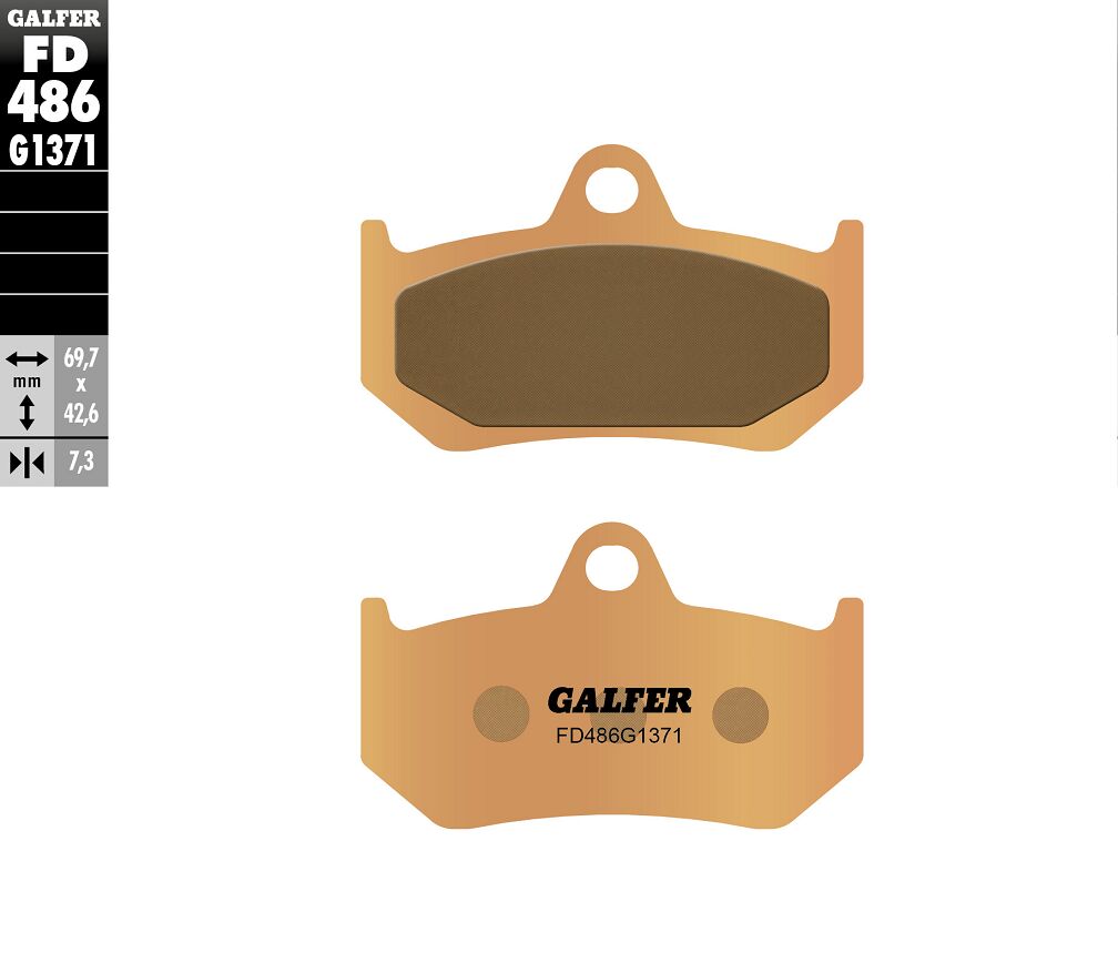 Спирачна накладка sintered GALFER FD486G1371 — снимка 2