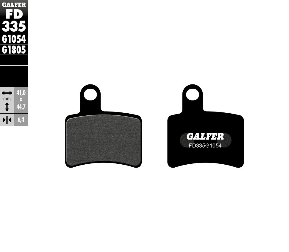Спирачна накладка полу метална GALFER FD335G1054 — снимка 2