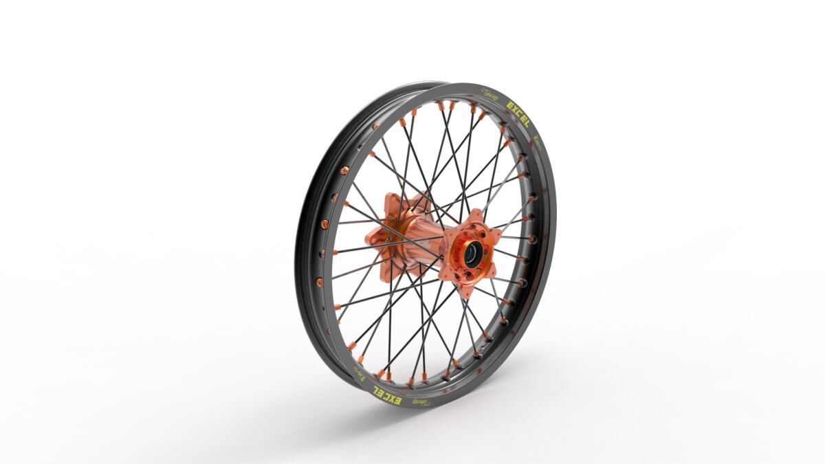 Задна капла ELITE MX-EN 2.15"x18" алуминий оранжева KITE 20.210.1.AR