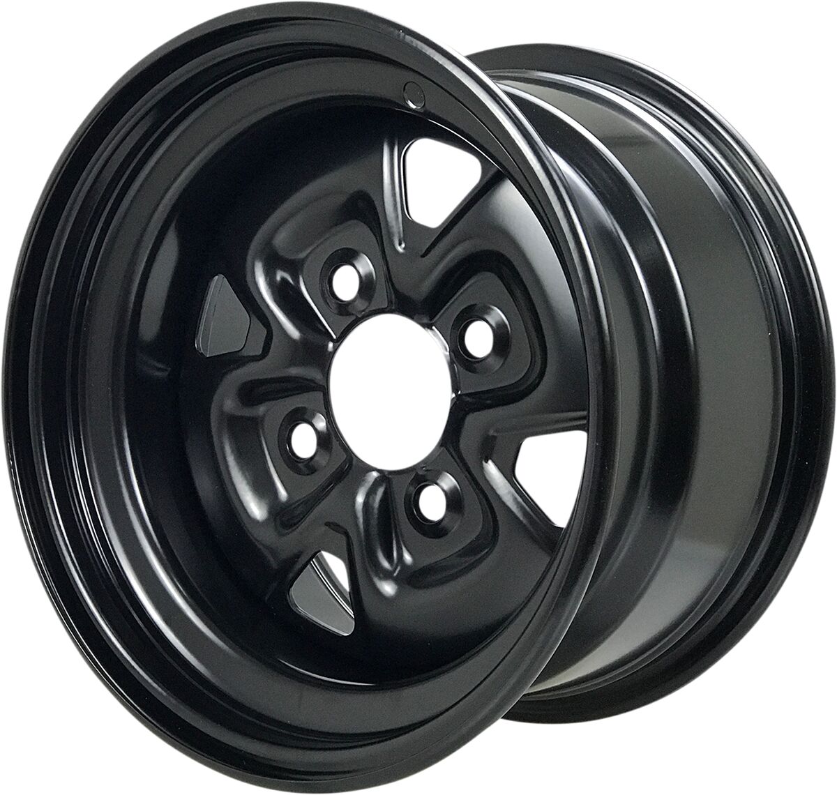 Стоманена джанта 12X7 4/156 BK MOOSE RACING MO12070241 — снимка 2