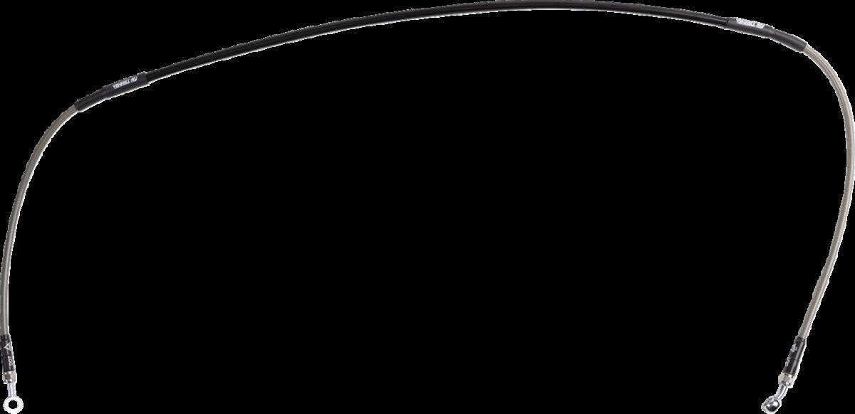 Спирачен маркуч от неръждаема стомана с оплетка MOOSE RACING Y01-1-022/P-CL
